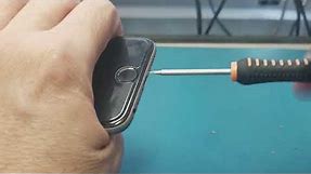 How to open a striped screw in the bottom of any iPhone. The correct method.