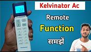 How to use kelvinator ac remote control | kelvinator ac remote setting