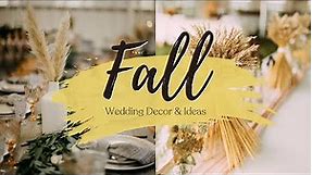 Transform Your Wedding with These 30 Stunning Fall Wedding Decorations Ideas 🍁✨