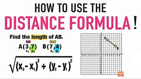 Using Distance Formula to Find Distance Between Two Points!