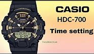 How to set time on a Casio HDC-700 (5565).