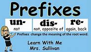 Prefixes: un- dis- & re-