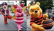 Pooh, Eeyore, Tigger & Piglet - Trolley Halloween Cavalcade at Magic Kingdom 2020, Multi-Angle