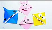 DIY Cartoon Bookmark for Kids Paper Bookmark Tutorial for Beginners