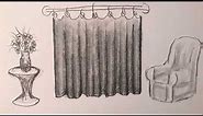 How to EASILY draw CURTAINS