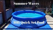 2024 Summer Waves 10ft x 30in Quick Set Inflatable Above Ground Pool