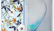 for Galaxy Note 10 Samsung Note 10 Case Clear Floral Flower Pattern Soft TPU Shockproof Bumper Anti-Scratch Protective Phone Cover for Samsung Galaxy Note 10 (Colorful Flowers)