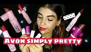 Avon Simply Pretty Lipstick swatches + Demo | Ritika Sengupta