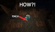 How to light your torch in Minecraft while holding it (Dynamic Light)