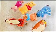 WINNIE The POOH Disney Toys Water Bubble Bath and Boat Ride!