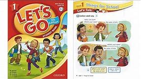 Let's Go 1 Student Book Unit 1 : Things for School