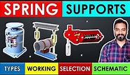 Spring Supports in Piping Design 👌👌👌Types/Working/Selection/Schematic 🧠🆕 & Piping Design Requirement