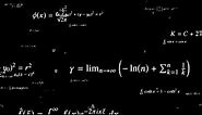 flying maths formulas overlay | calculation, physics and chemistry formulas |4k overlay mathematics