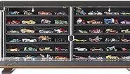 Hot Wheels Display Case with Exclusive Mercedes-Benz 190E 1:64 Scale Sports Car for High-End Collectors, Premium Fit & Finish, Stores Up to 50 Cars