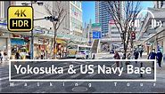 [4K/HDR/Binaural] Yokosuka & US Navy Base Walking Tour - Kanagawa Japan