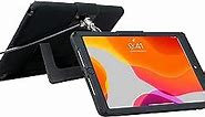 Security Tablet Case – CTA’s Security Case with Kickstand, Rugged Silicone Jacket, and Anti-Theft Galvanized Steel Cable for iPad 7th/ 8th/ 9th Gen 10.2”