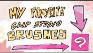 favorite (free) brushes for clip studio paint pro/ex!!