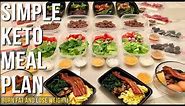 Simple Keto Meal Plan For The Week - Burn Fat and Lose Weight