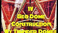 DIY 1V geodesic dome build. Prefabricated panel construction and dome assembly by Thunder Domes