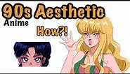 How to DRAW 90s Anime Aesthetic (HanavBara Style)