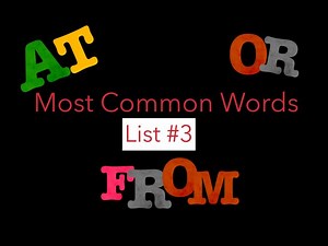 Most Common Word List #3
