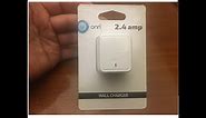 Onn 2.4 amp ONA18WI142 wall charger Walmart Clearance $1 unboxing