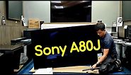 Sony 65" A80J OLED Unboxing, Setup and 4K HDR Video Demos