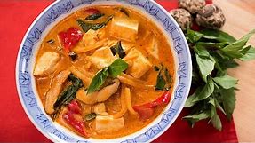 Vegan Thai Red Curry Recipe แกงเผ็ดมังสวิรัติ | Thai Recipes