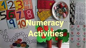 Numeracy learning activity for Toddlers ,pre school and kindergartens ( counting fun activity)