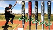 $100 BBCOR Baseball Bat vs. $500 BBCOR Baseball Bat