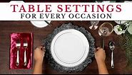 How to Set a Table | For Basic, Casual, & Formal Events