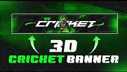 cricket 77 banner tutorial || cricket banner editing pixellab || how to make cricket banner