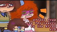 ✰✿ᰔAftons from the 70s react to the afton kids✰✿ᰔ 1/2 (TW Flashing and Eyestrain in some memes)