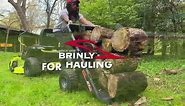 Brinly-Hardy 850 lb. 17 cu. ft. Tow-Behind Poly Utility Cart with Durable Compression Molded Bed for Lawn Tractors & Zero-Turn Mowers PCT-17BH