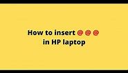How to type @ in HP laptop
