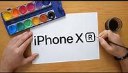 How to draw the iPhone XR logo