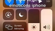How to get emoticons iPhone