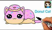 How to Draw a Donut Cat 🍩 Aphmau MeeMeows