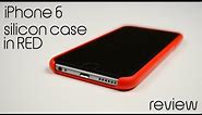 iPhone 6 Apple silicon case RED review