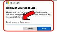 How to Recover Microsoft Account If Forgot Password