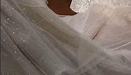 Champagne wedding dress 2021 Amanda Novias hand made beading crystal and pearl bridal dress