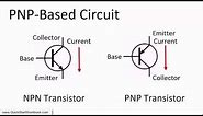 How to Switch between an NPN and PNP transistor in a circuit - Electronics for Absolute Beginners