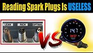 How To Read A Spark Plug Vs Using An AFR Wideband O2 Sensor Gauge | Reading Spark Plug Tuning