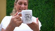 Light Autumn Mother's Day Gift Mug - 11oz Capacity Funny “Child Like Me” Mugs for Mom - Coffee Cup from Daughter or Son - Gifts for Mothers or Fathers - Unique Novelty Gag Gifts - Dishwasher Safe