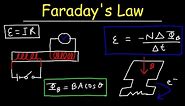 Faraday's Law of Electromagnetic Induction, Magnetic Flux & Induced EMF - Physics & Electromagnetism