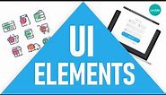 UI Elements/Components | Types and Importance of UI Elements