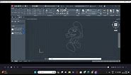 Making a SMURF in Autocad by Image Tracing |CARTOON CHARACTER DRAWING |PART 1