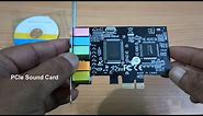 how install sound card windows 10 - sound card settings (PCIe) - Boat Speaker