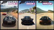 Forza Horizon 3 vs Forza Horizon 2 vs Forza Horizon | Graphics & Sound comparison [HD]