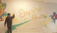 Spray painted Wall Mural... - Richard Everett Artist